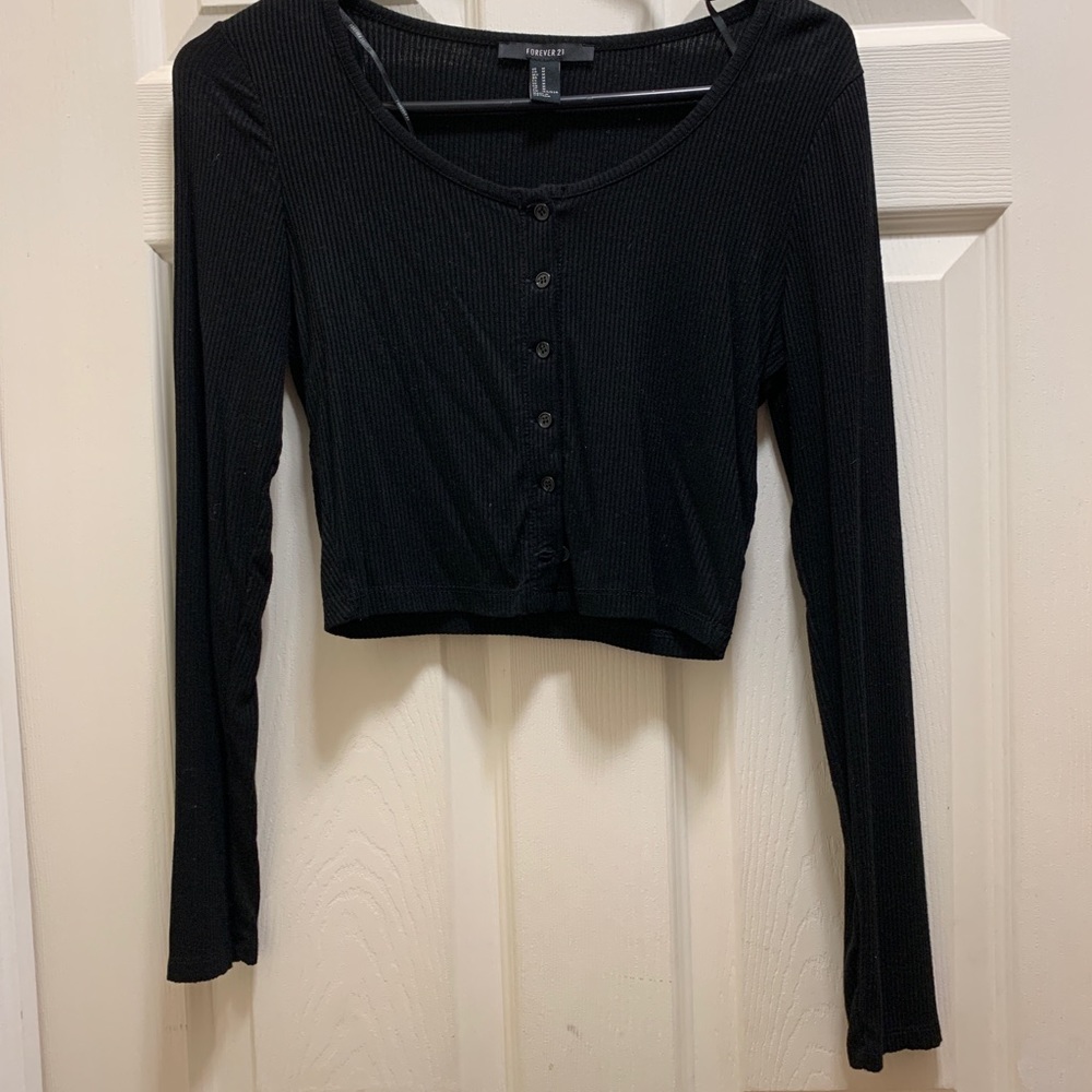 Forever 21 crop top cardigan